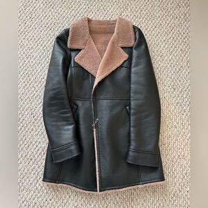 Black and Tan Leather Jacket